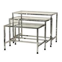 Asztalszett 3 db-os 75 x 50 x 50, 95 x 50 x 70 cm
