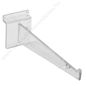 Plexi polctartó alusínes panelba, egyenes, több méretben