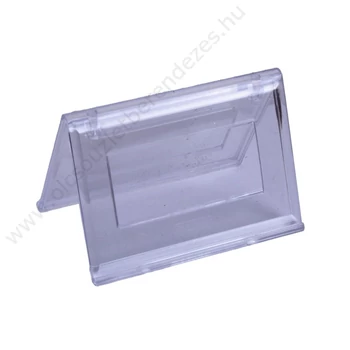 Ártábla tartó, PLEXI, kétoldalas, 10x7 cm