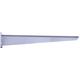 Metall kétsoros konzol 32 cm, EZÜST