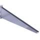Metall kétsoros konzol 37 cm, EZÜST